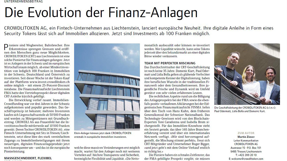 Read more about the article Die Evolution der Finanz-Anlagen